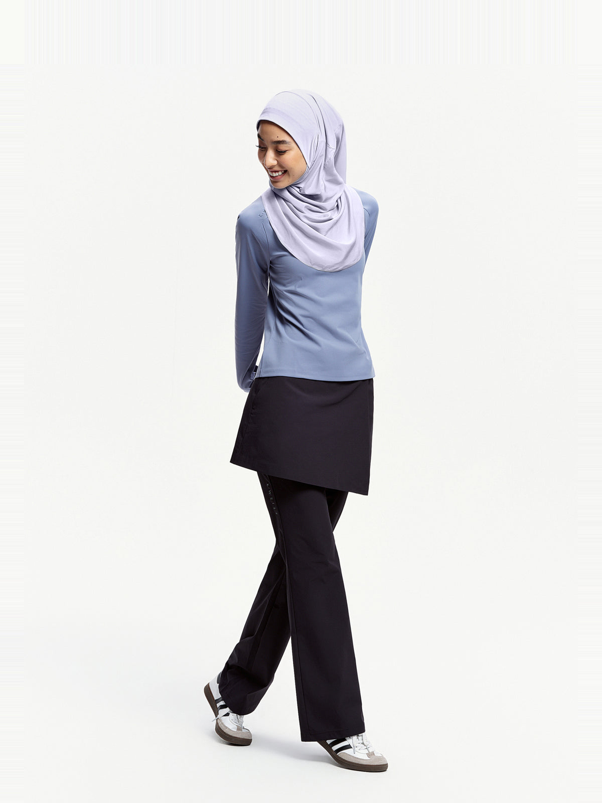 Tudung Sukan Segera Lilitan Active-Ungu Keladi