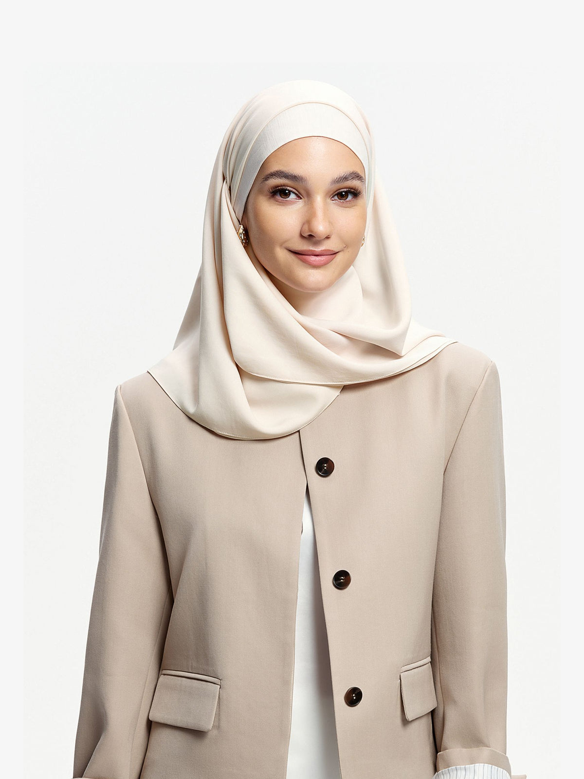 Bawal Triasetat Berstruktur Grace-Aprikot Susu