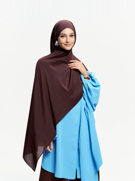 Pearl Light Shawl-Reddish Brown