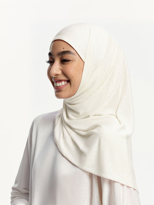 Selendang Linen Tencel Jersi- Beige