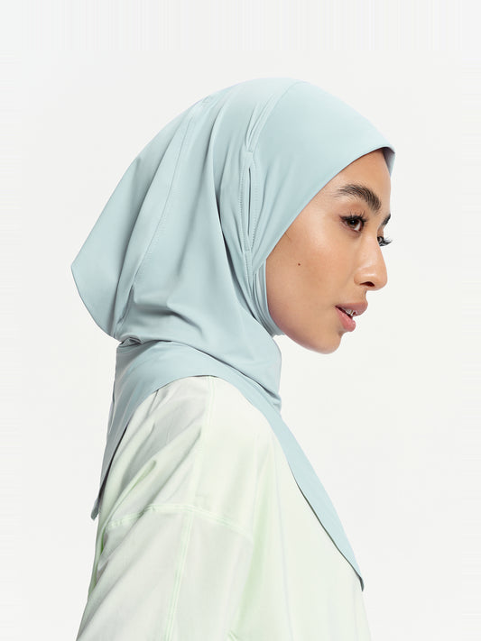 Tudung Sukan Segera Menyejukkan Active-Biru Muda