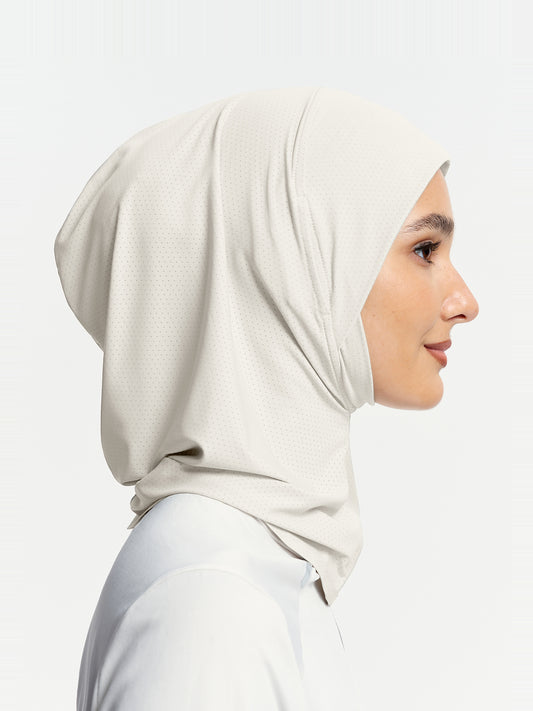 Tudung Sukan Penutup Leher Active Breathe-Beige Apricot