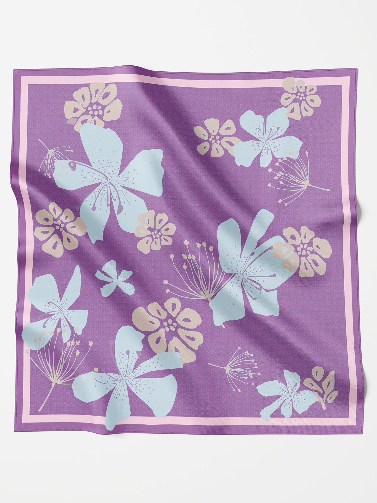 Bawal SQUARE Lily Whisper- Ungu