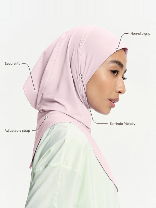 Tudung Sukan Segera Menyejukkan Active-Pink