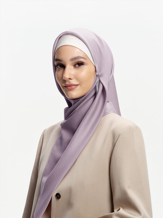 Bawal AirVeil 100% Tencel Ungu-Kelabu