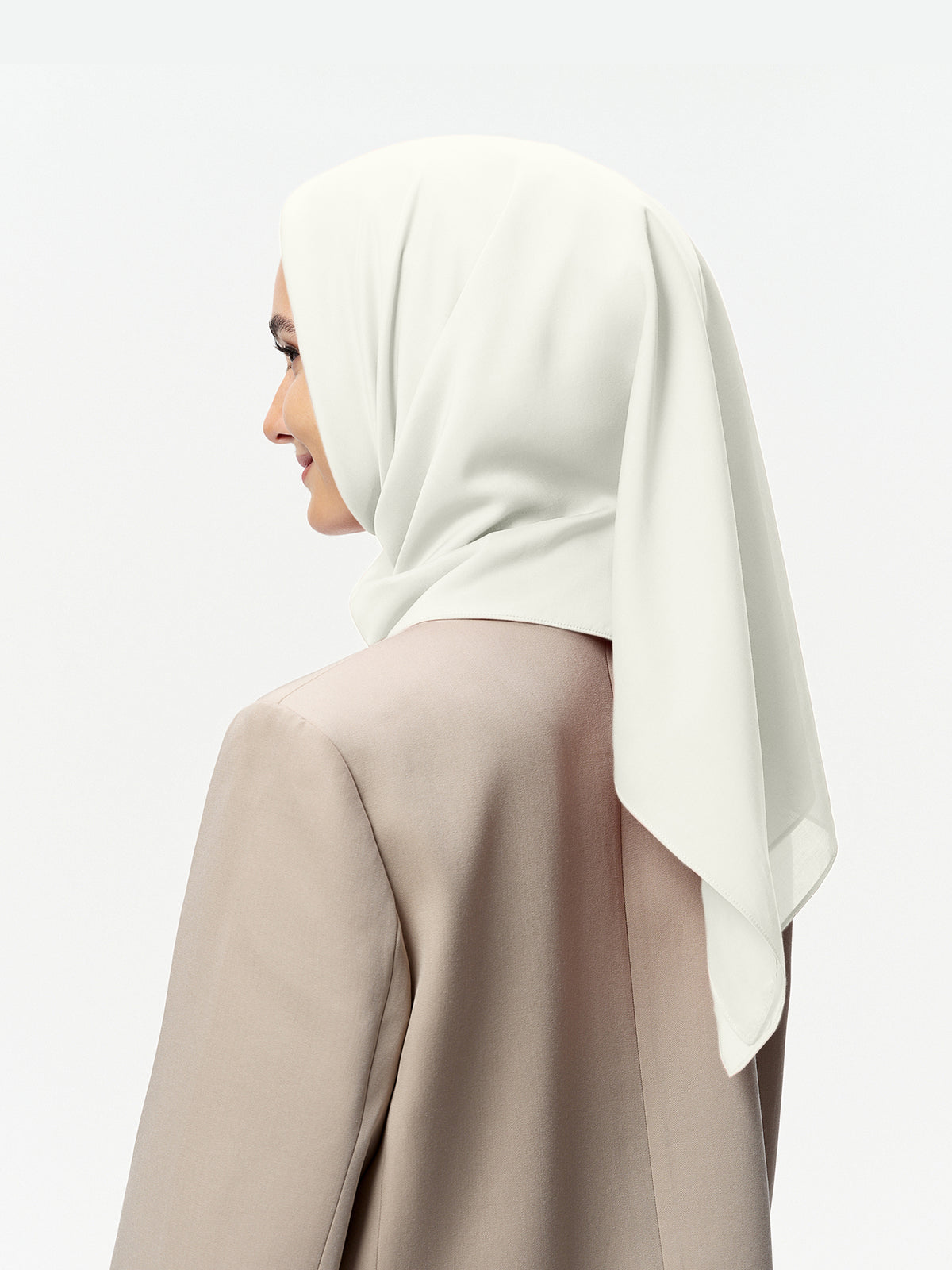 AirVeil 100% Tencel Bawal-Cream White