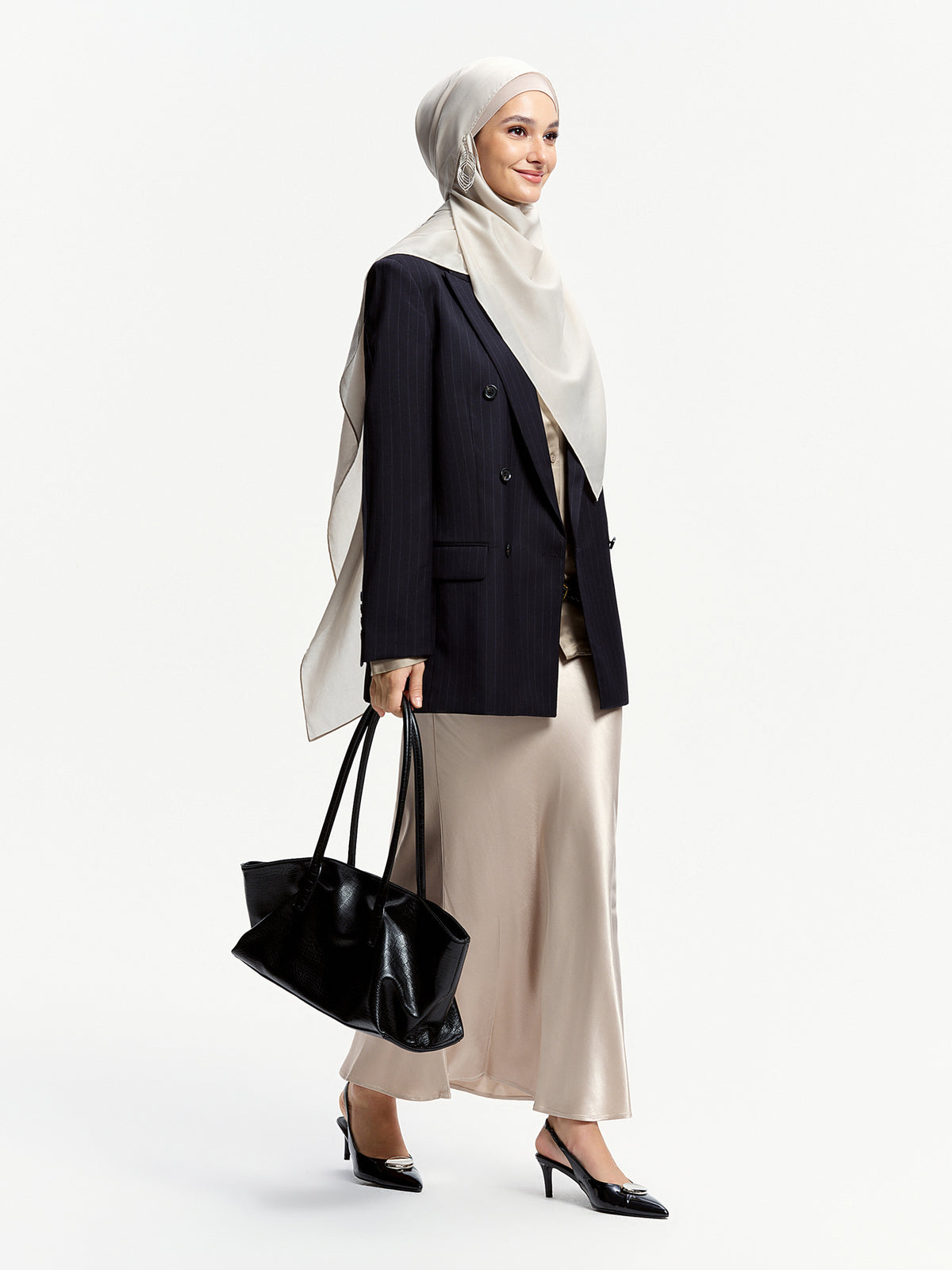 AirVeil 100% Tencel Shawl-Light Gray