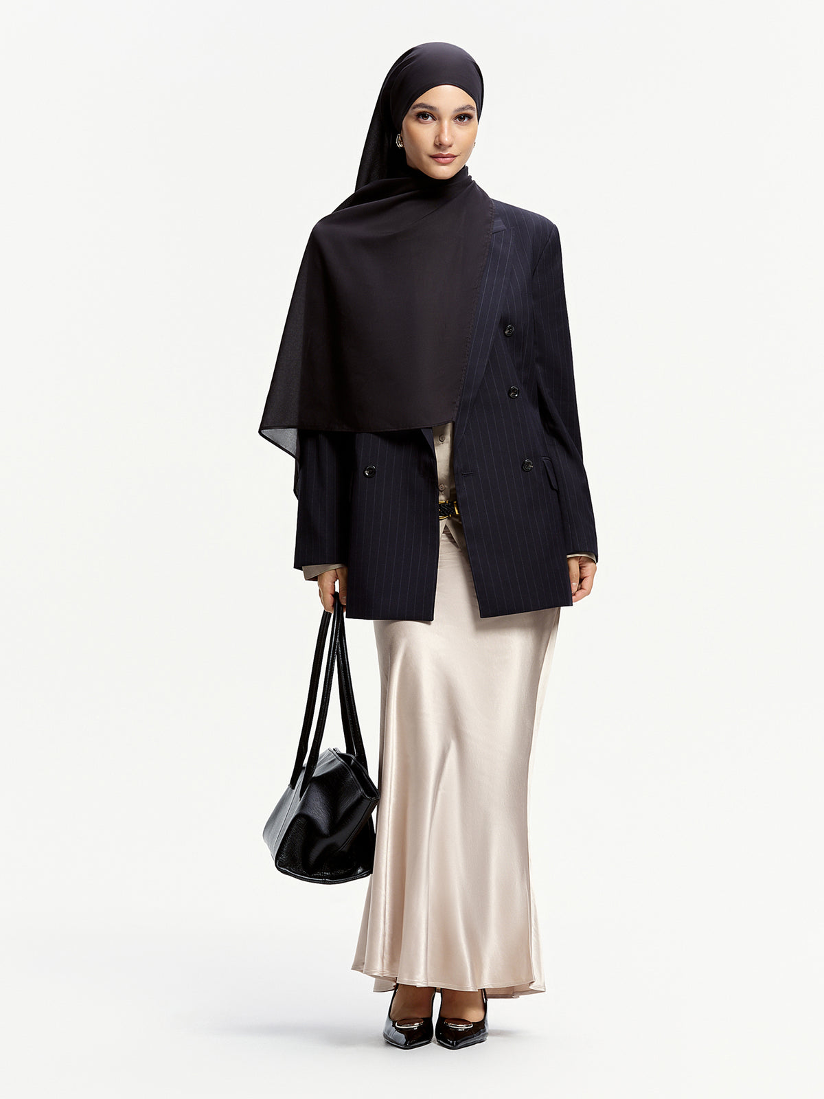 Selendang Tencel 100% AirVeil- Hitam