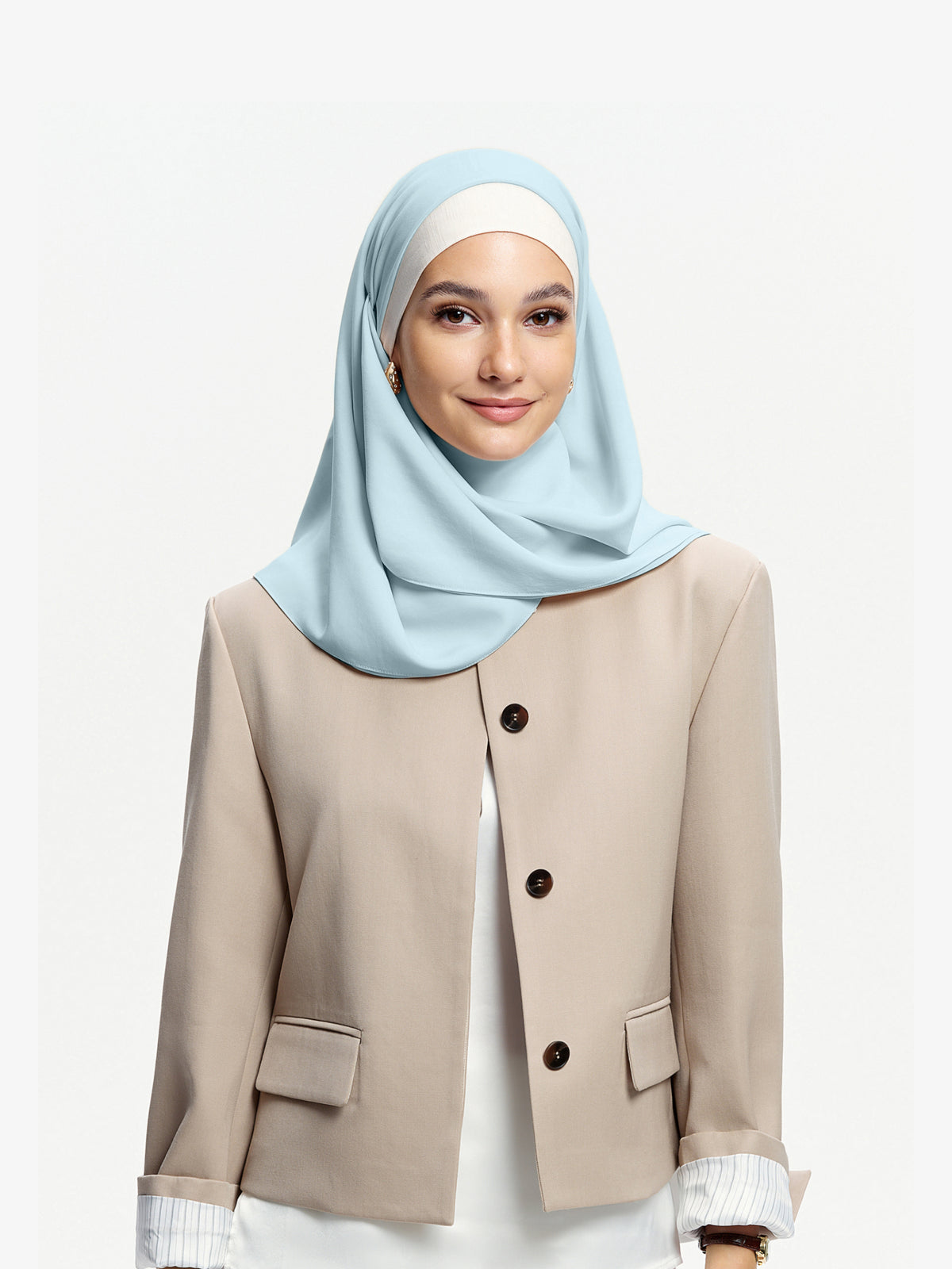 Bawal Triasetat Berstruktur Grace-Biru