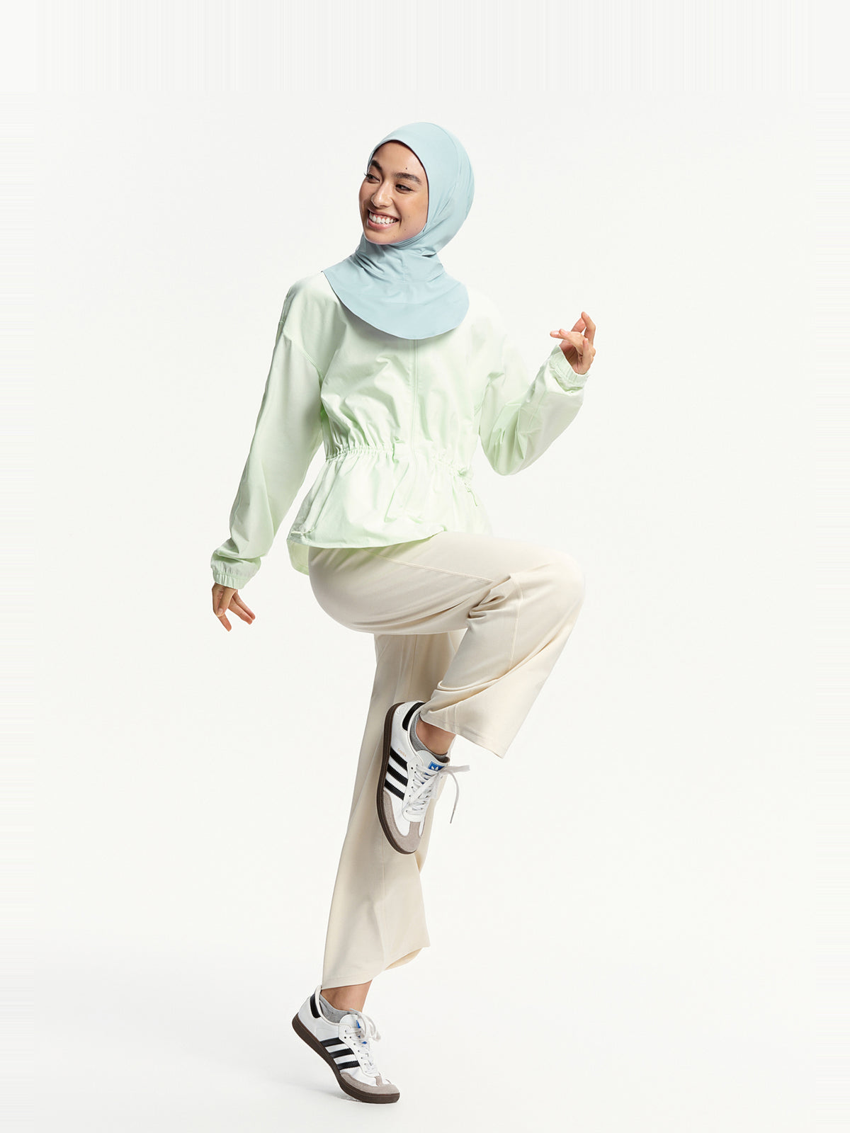 Tudung Sukan Segera Menyejukkan Active-Biru Muda