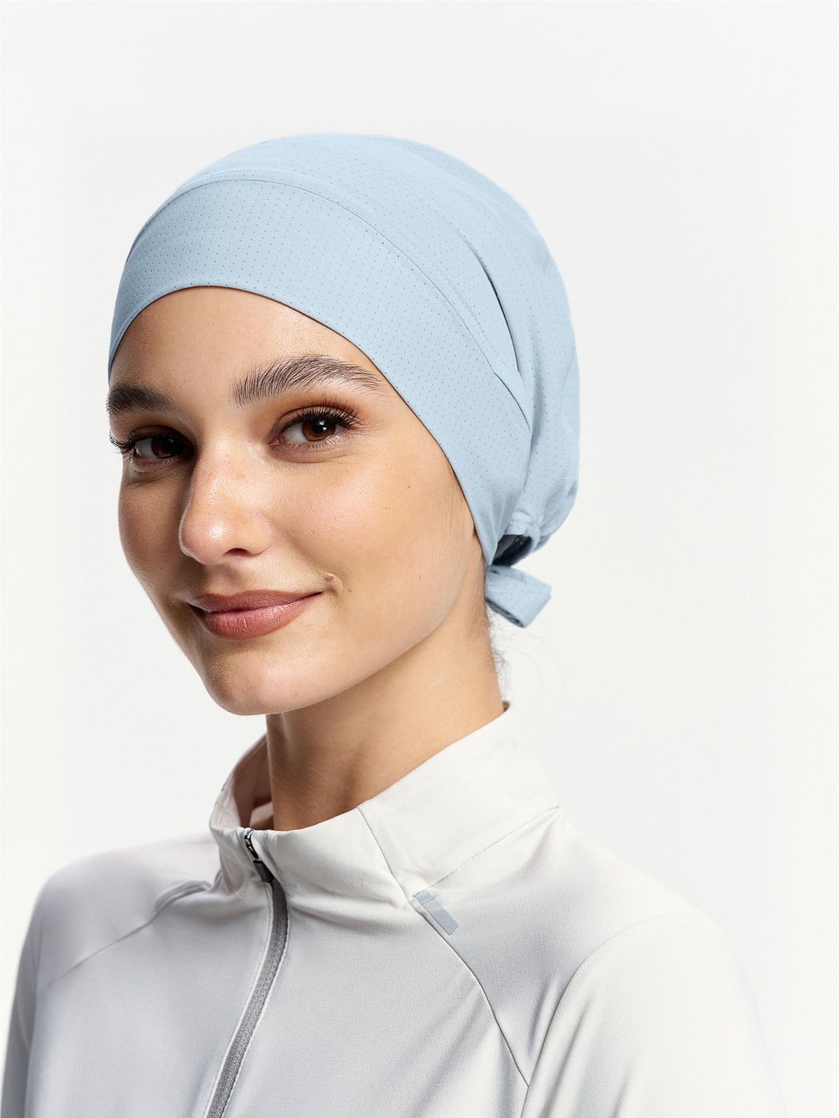 ActiveCap Flex Tie-Back Sports Inner Cap-Light Blue