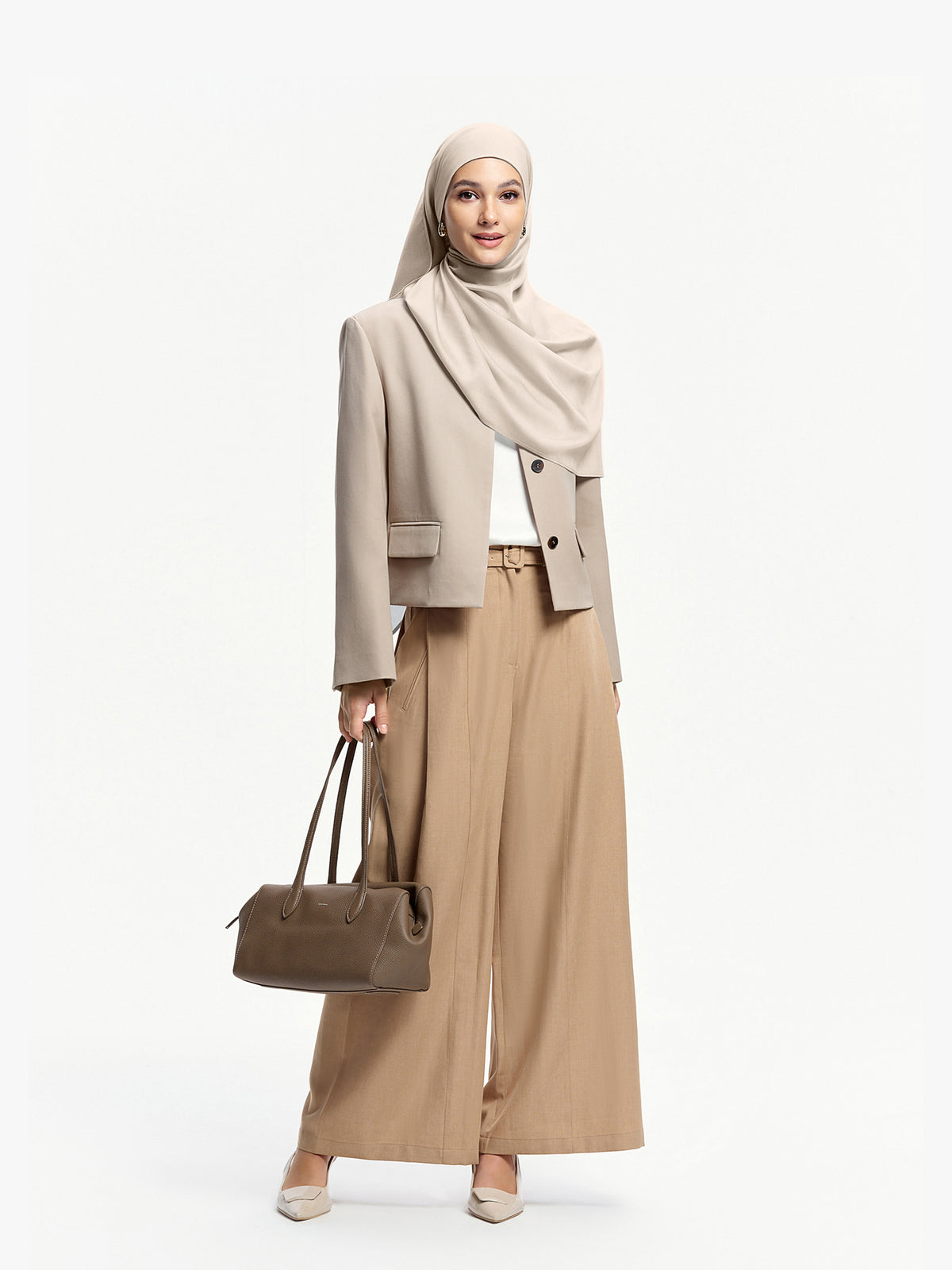 Pearl Light Shawl-Apricot