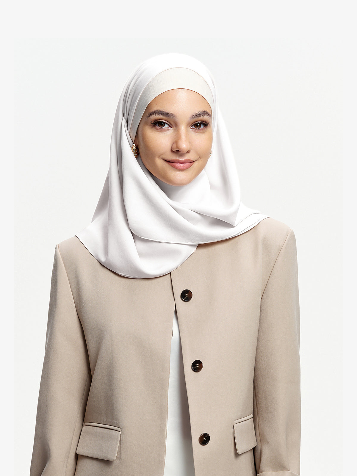 Bawal Triasetat Berstruktur Grace-Putih