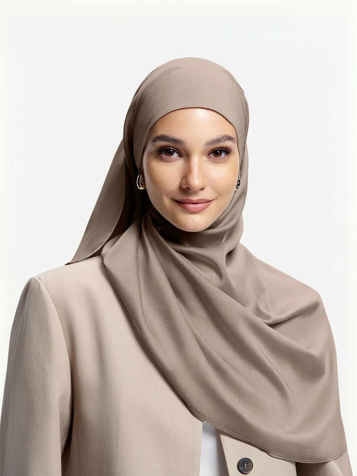 Pearl Light Shawl-Khaki