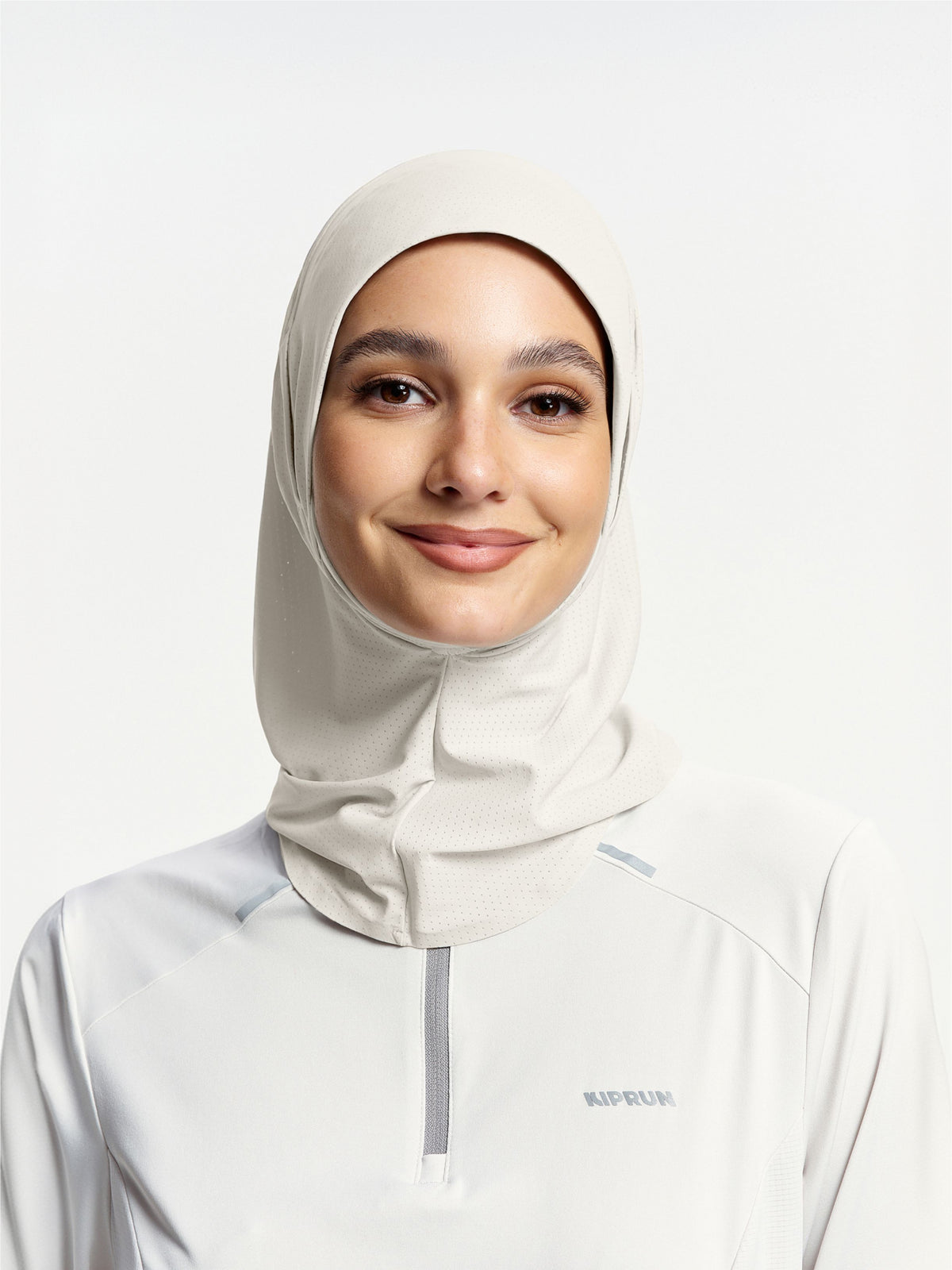 Tudung Sukan Penutup Leher Active Breathe-Beige Apricot