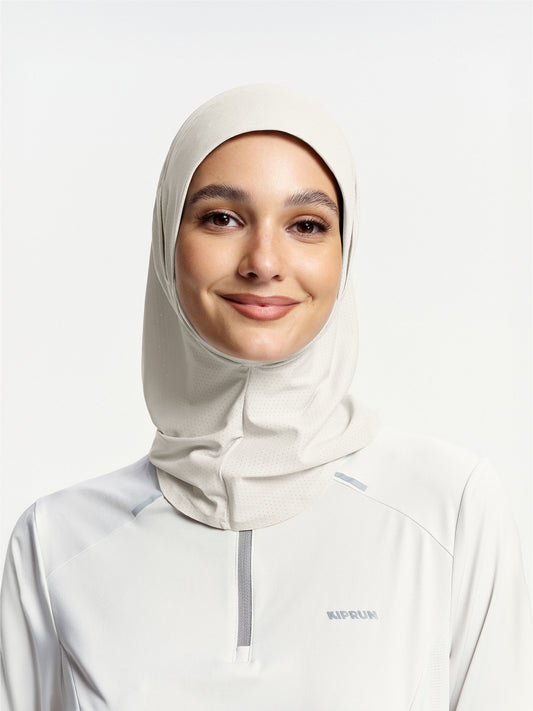 Tudung Sukan Penutup Leher Active Breathe-Beige Apricot