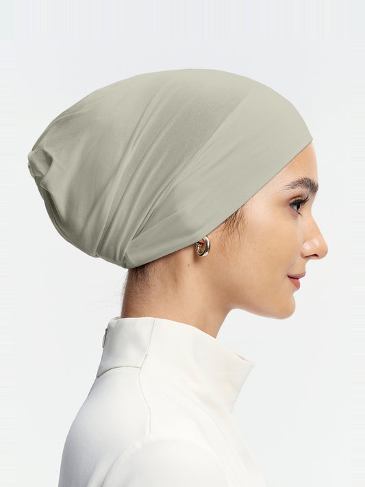 CoolTouch Pull-On Inner Cap-Grey Green