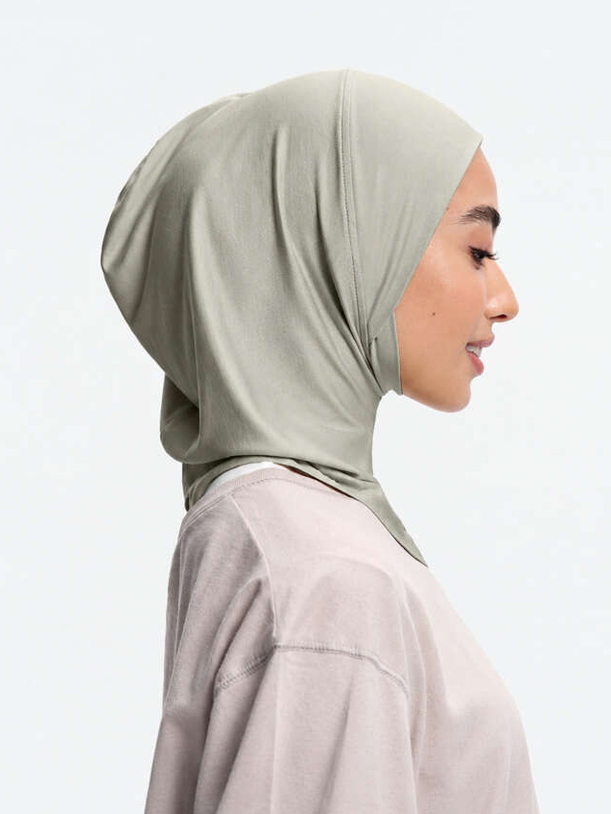 Anak Tudung Penutup Leher CoolTouch- Hijau Kelabu