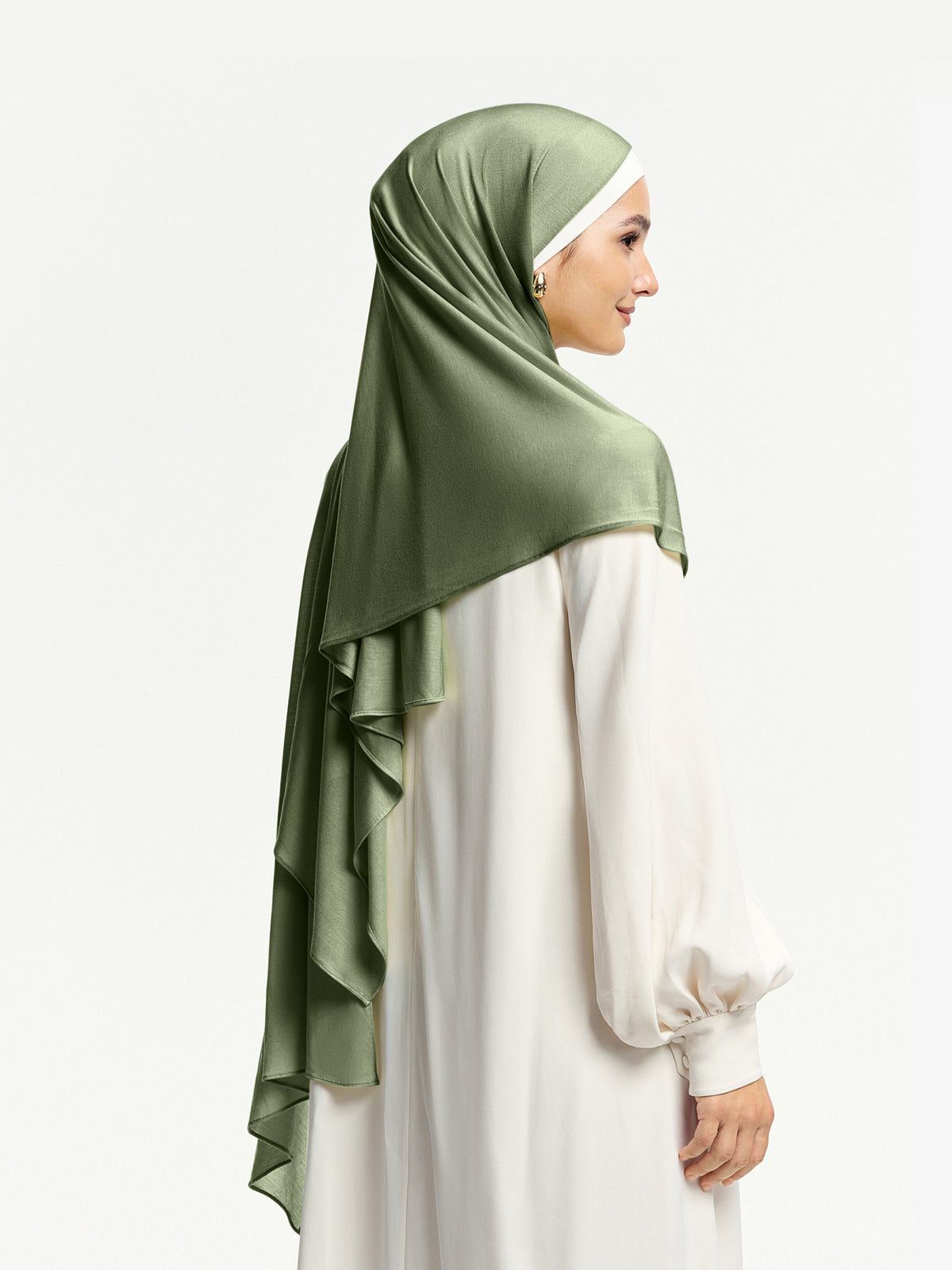 CloudFlow Lightweight Tencel Shawl- Army Green