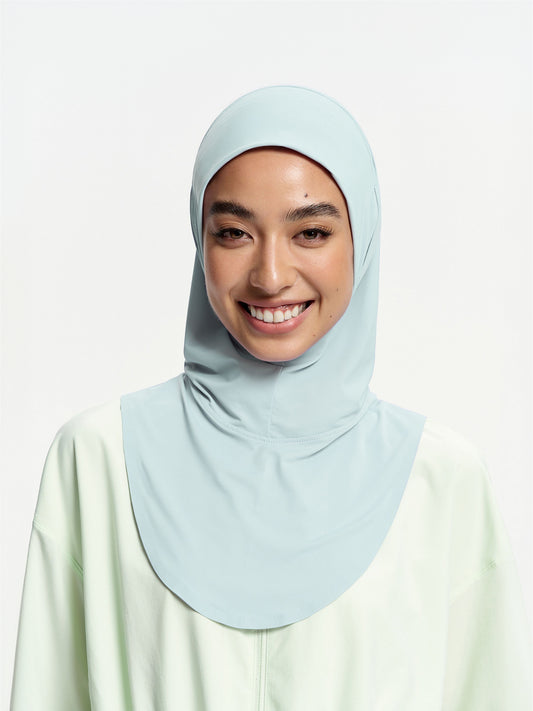 Tudung Sukan Segera Menyejukkan Active-Biru Muda