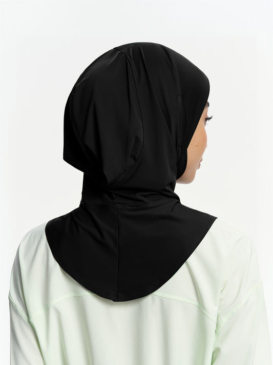 Tudung Sukan Segera Menyejukkan Active-Hitam