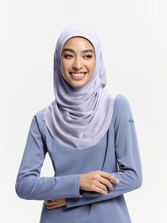 Tudung Sukan Segera Lilitan Active-Ungu Keladi