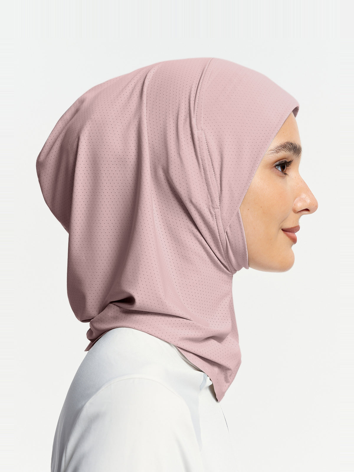 Active Breathe Neck-Cover Sports Hijab-Light Dusty Rose