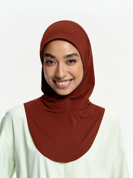 Tudung Sukan Segera Menyejukkan Active-Merah Wain