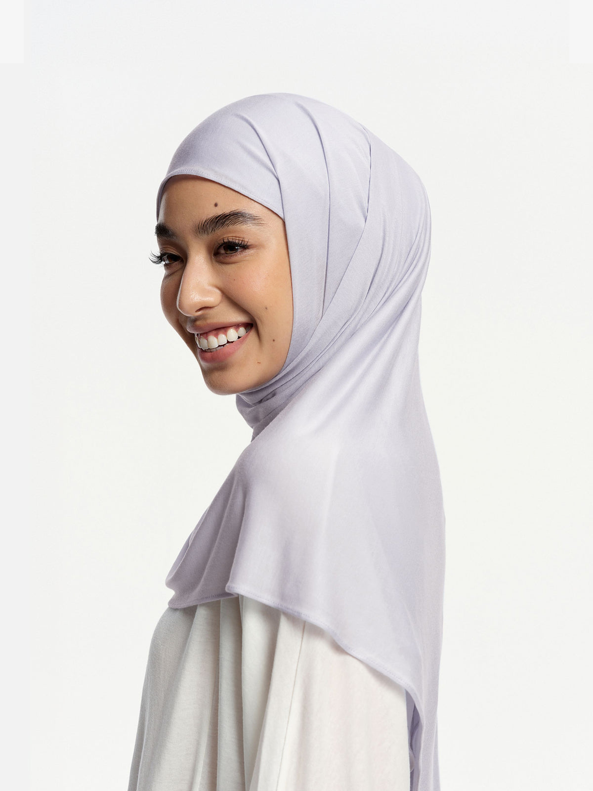 Selendang Tencel Ringan CloudFlow- Ungu Muda