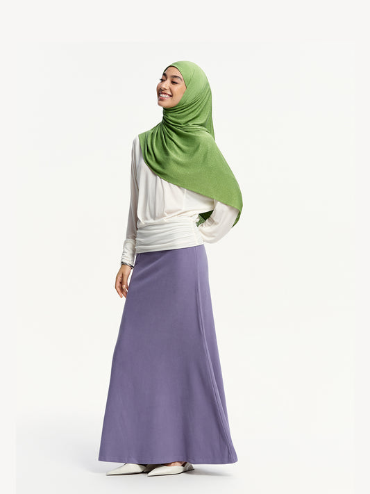 Selendang Linen Tencel Jersi- Hijau