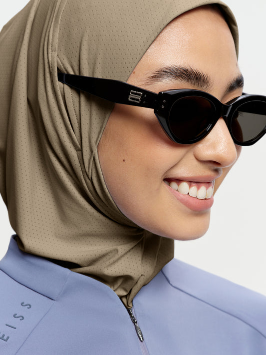Hijab Sukan Penutup Leher Active Breathe-Aprikot Susu