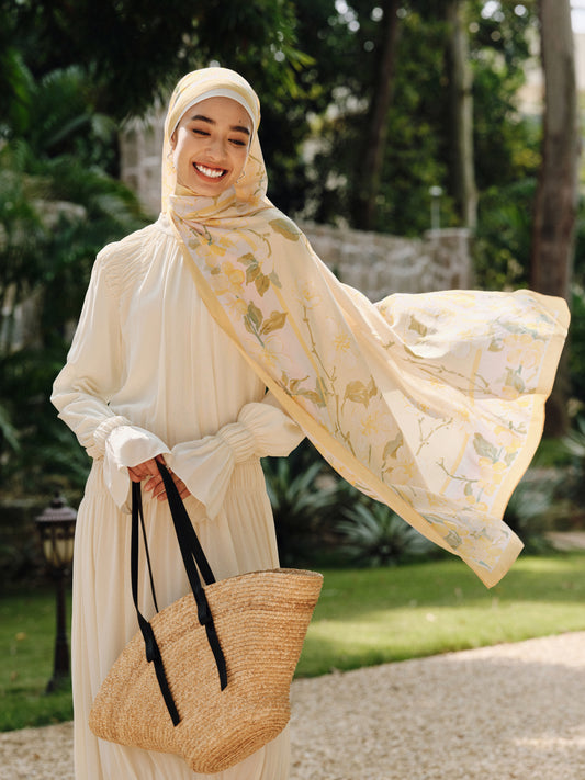 Autumn Blossom Bawal Hijab