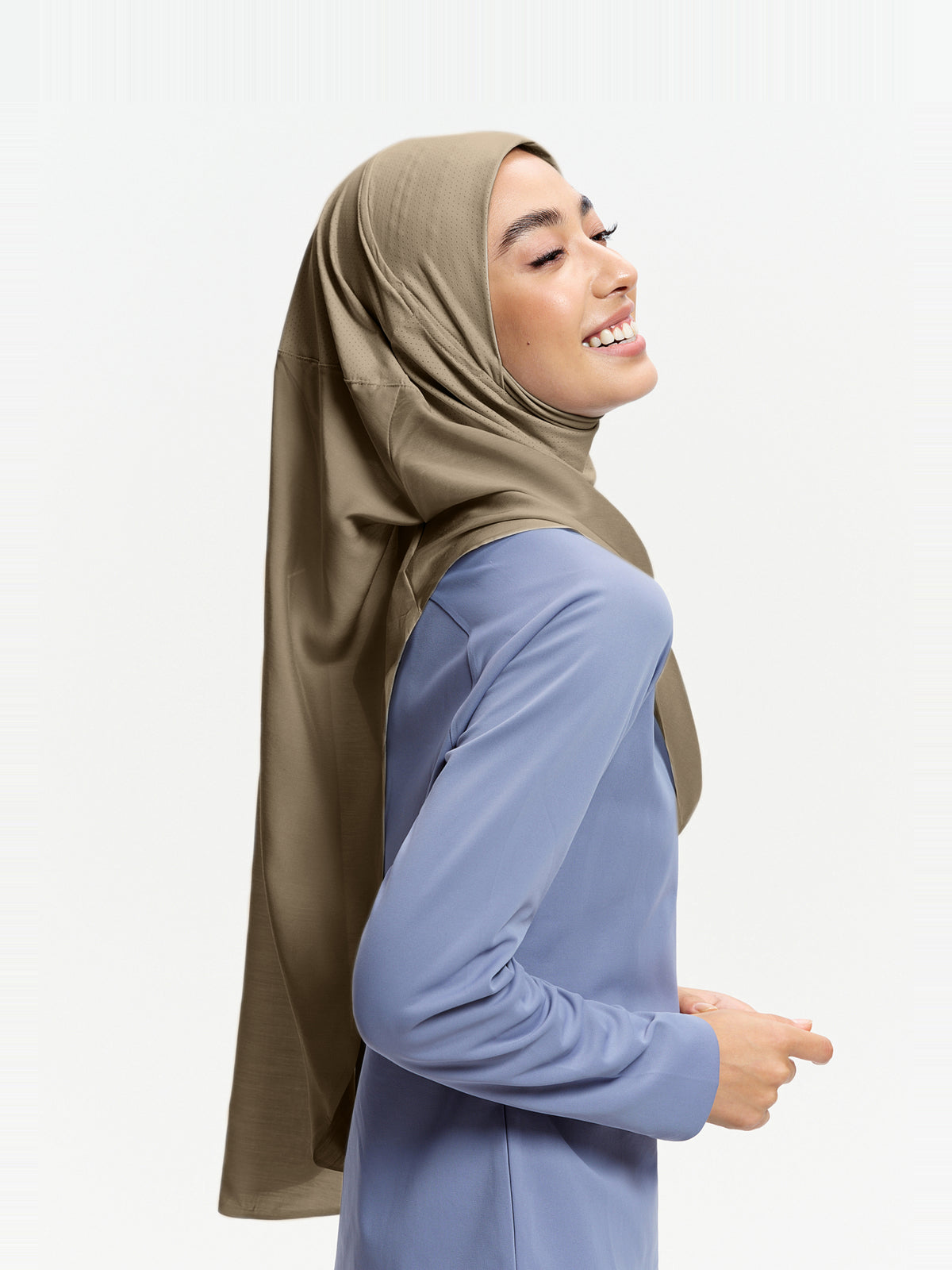 Active Wrap Instant Sports Hijab-Milky Apricot