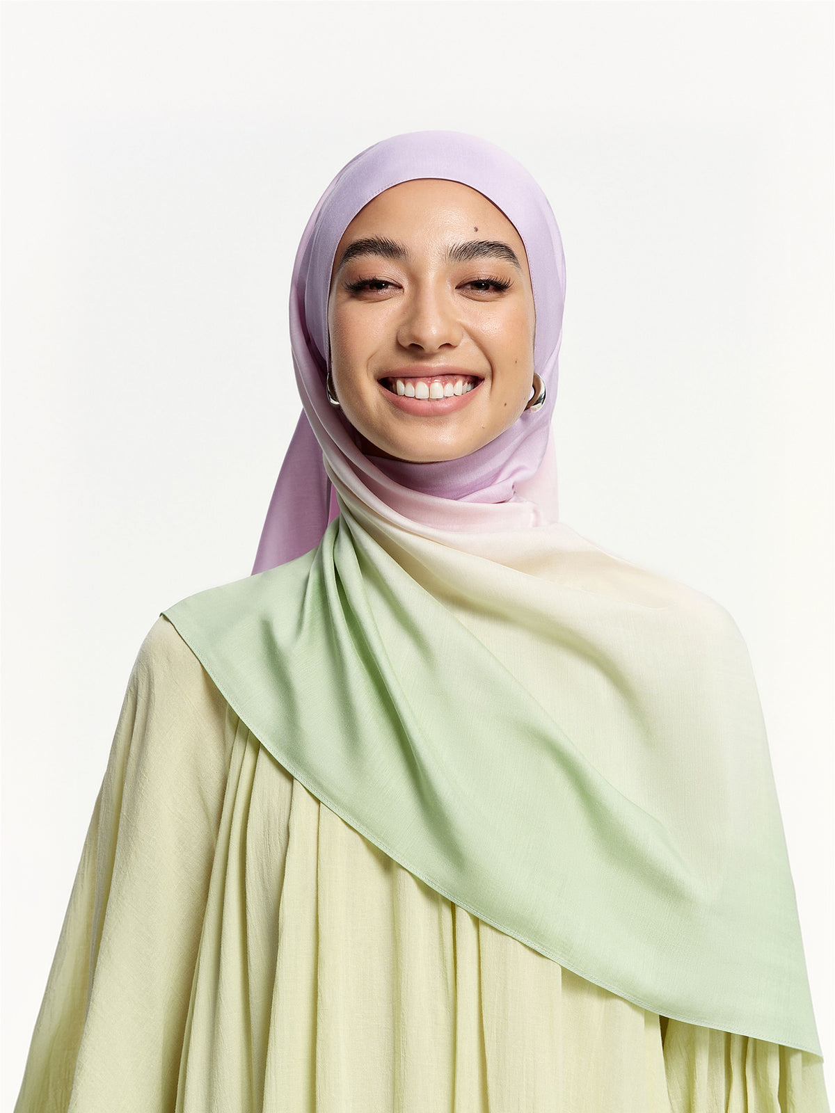 Pastel Aura Ombre Bawal Hijab