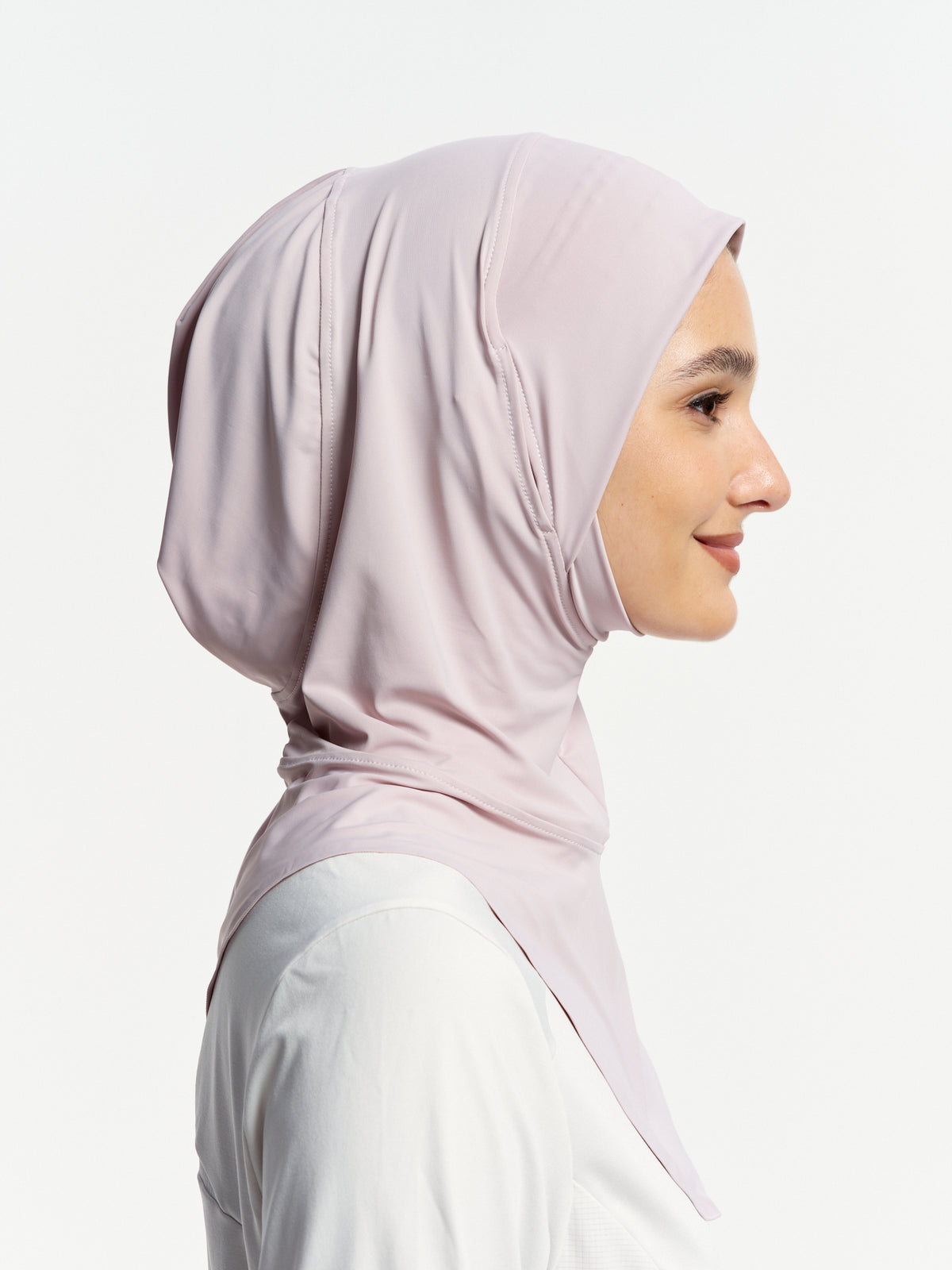 Cooling Sports Hijab with Neck Cover-Mauve Purple