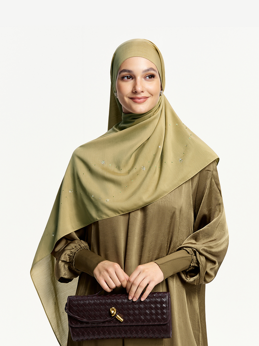 Selendang Starlight Mutiara – Hijau Teh