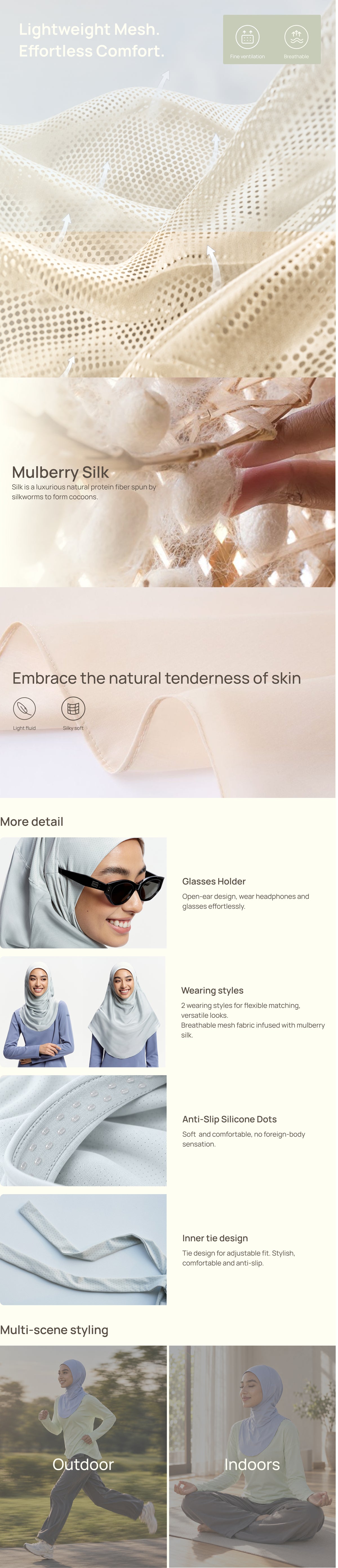 Hijab Sukan Segera Balutan Active