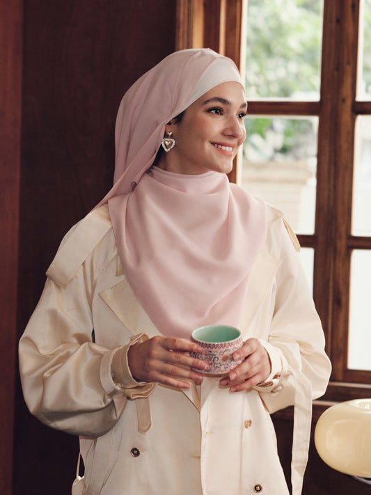 Grace Structured Triacetate Bawal-Light Pink