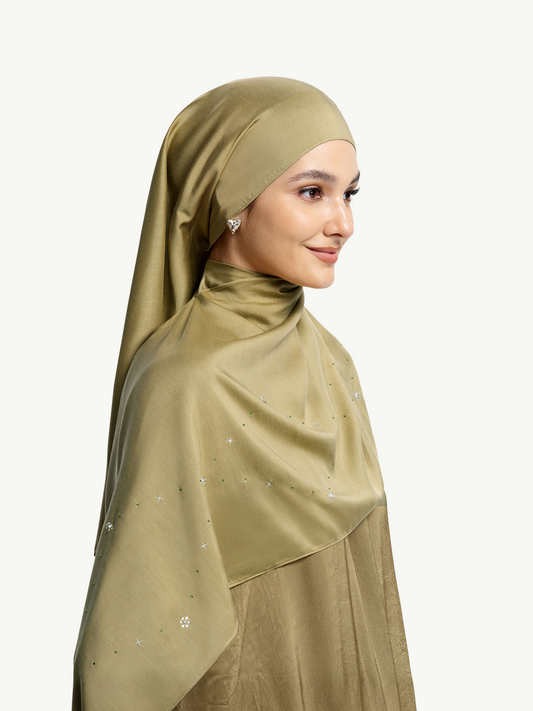 Selendang Starlight Mutiara – Hijau Teh