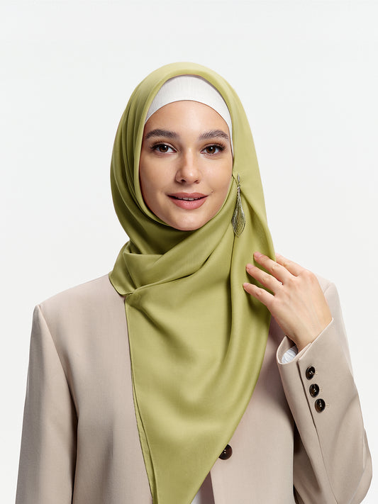 Bawal Tencel 100% AirVeil-Hijau Lembut