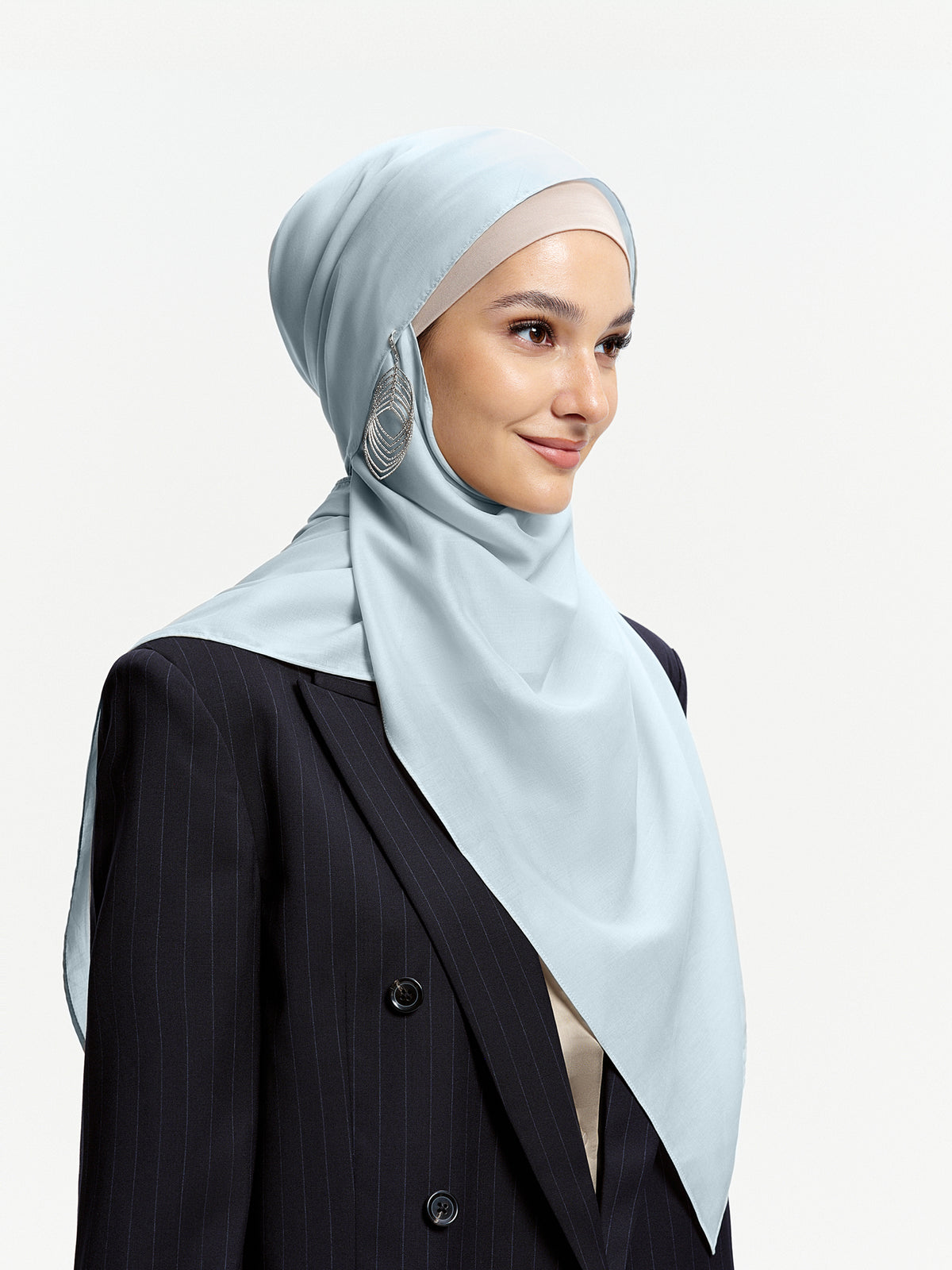 AirVeil 100% Tencel Shawl-Light Blue