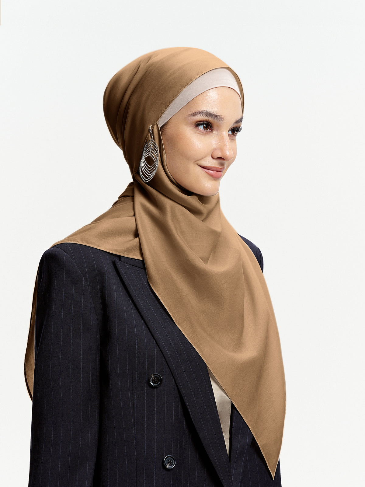AirVeil 100% Tencel Shawl-Brown