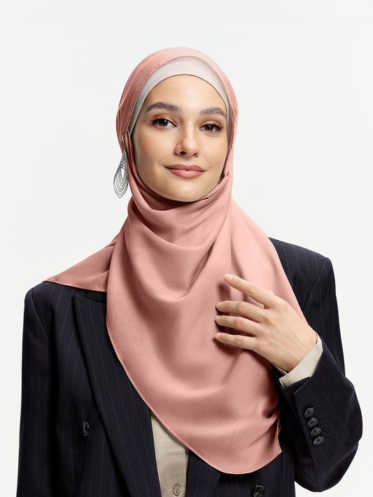 Selendang Tencel 100% AirVeil- Merah Jambu Doa